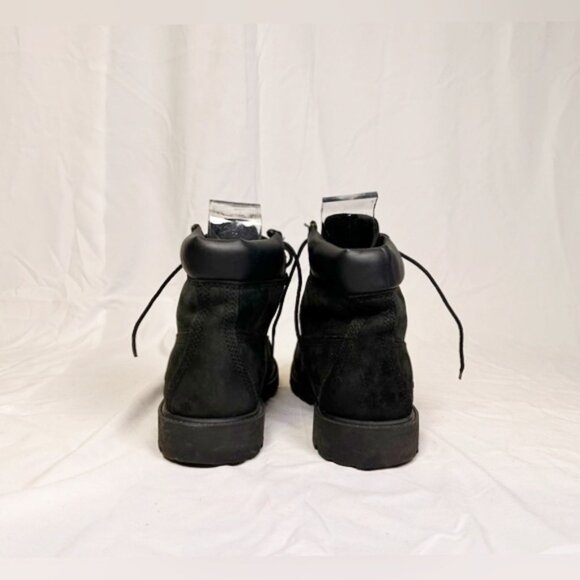Timberland Black Nubuck Leather 6 inch Premium Ankle Boots~8.5~ - Picture 5 of 6